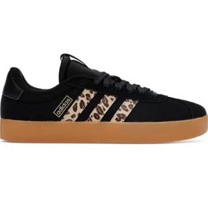 Adidas Black Leopard Print Court Animal Sneakers